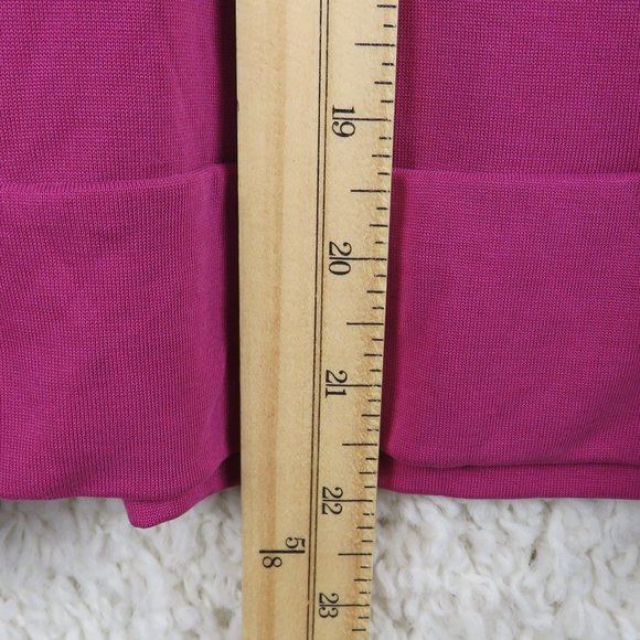 LOFT* Women's Long Sleeve Crew Neck Straight Hem Low Crossbody Back Blouse~ XS - Picture 7 of 10